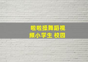 啦啦操舞蹈视频小学生 校园